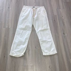 J.Crew cotton pants white.